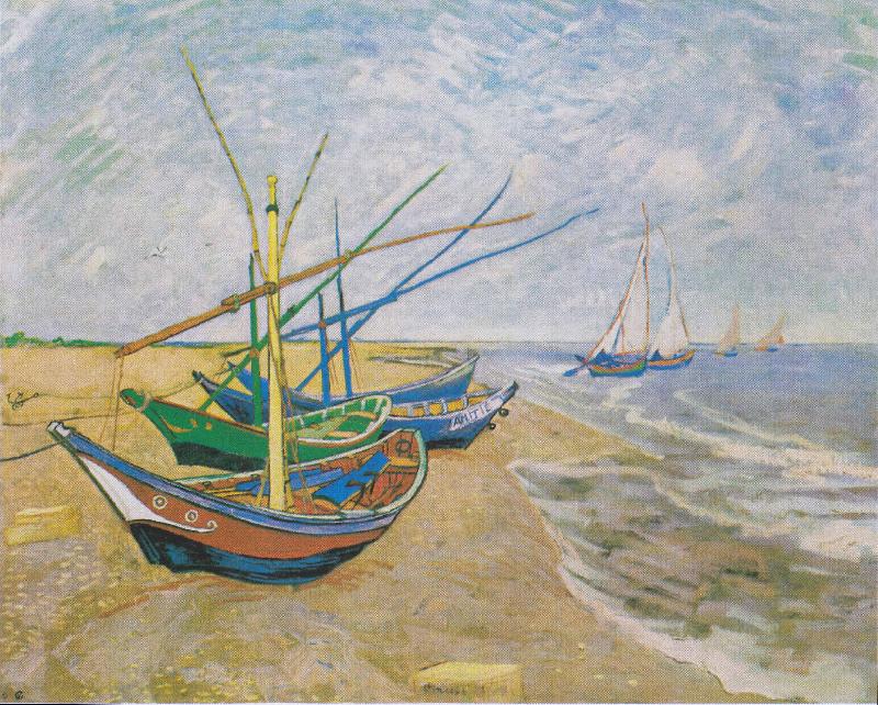 Vincent Van Gogh Saintes Maries oil painting image